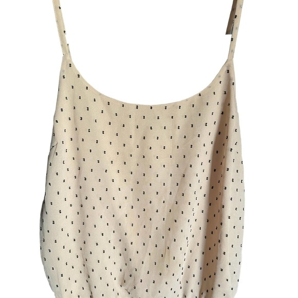 L’Academie Los Angeles Womens Polka Dot Urso Bodysuit Adjustable Strap Sz XS Tan - Picture 4 of 8